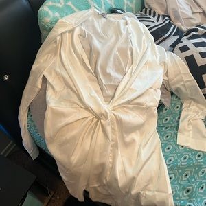 White fashion nova dress